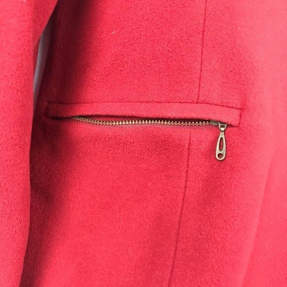 Tribal Women’s Wool Blend Red Coat Size 8 - Picture 11 of 14